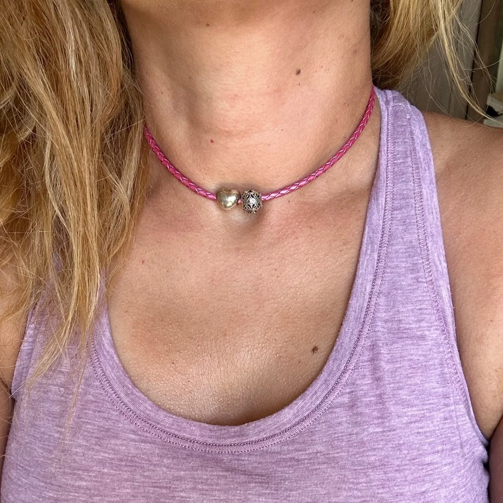 Pandora Charms Wrap Bracelet Necklace - Picture 8 of 9